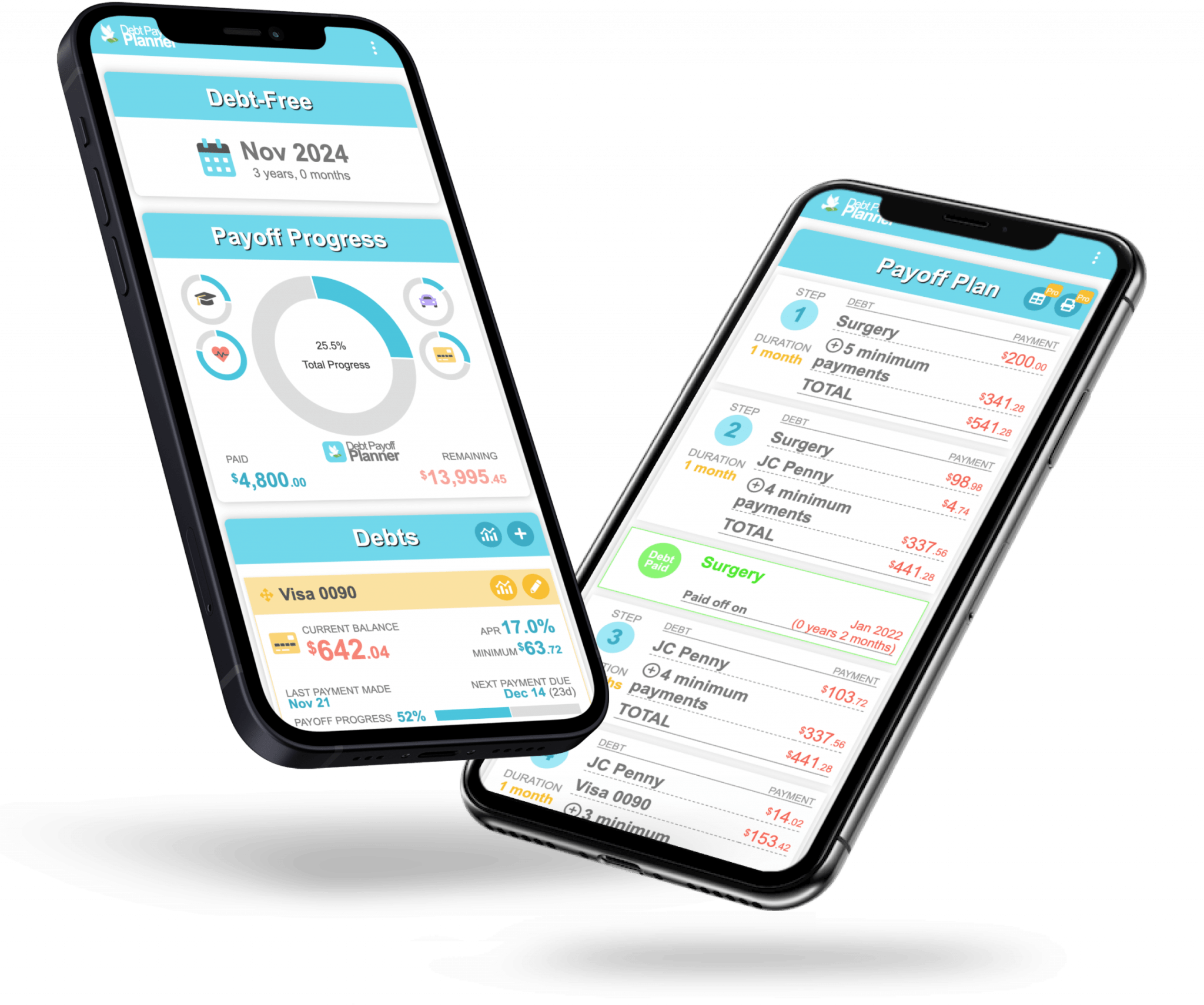 Debt Payoff Planner – The #1 App to Plan and Track Your Payoff