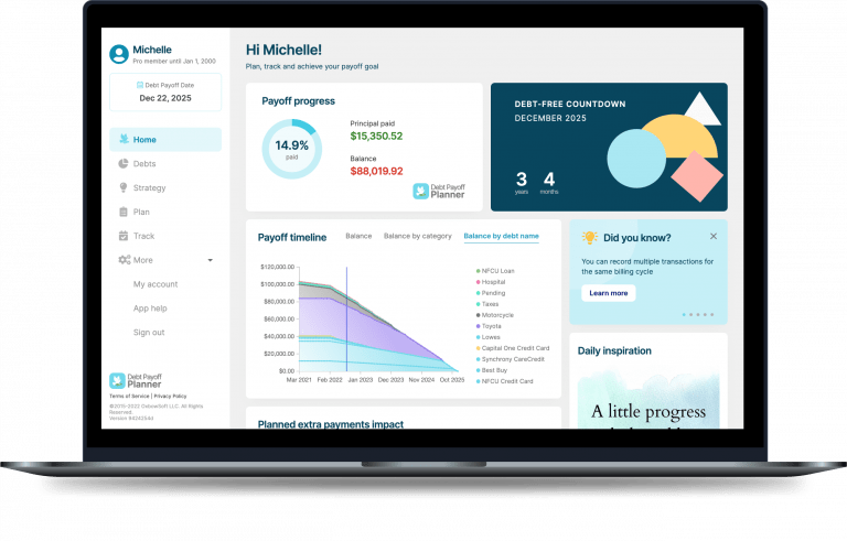 Debt Payoff Planner – The #1 App To Plan And Track Your Payoff